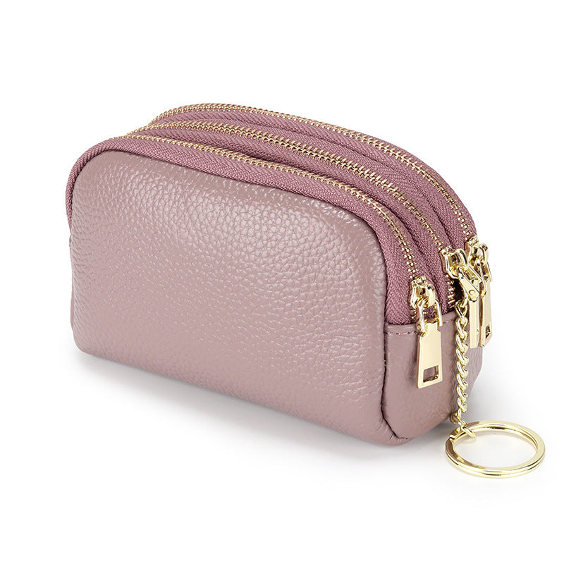 First layer cowhide coin purse