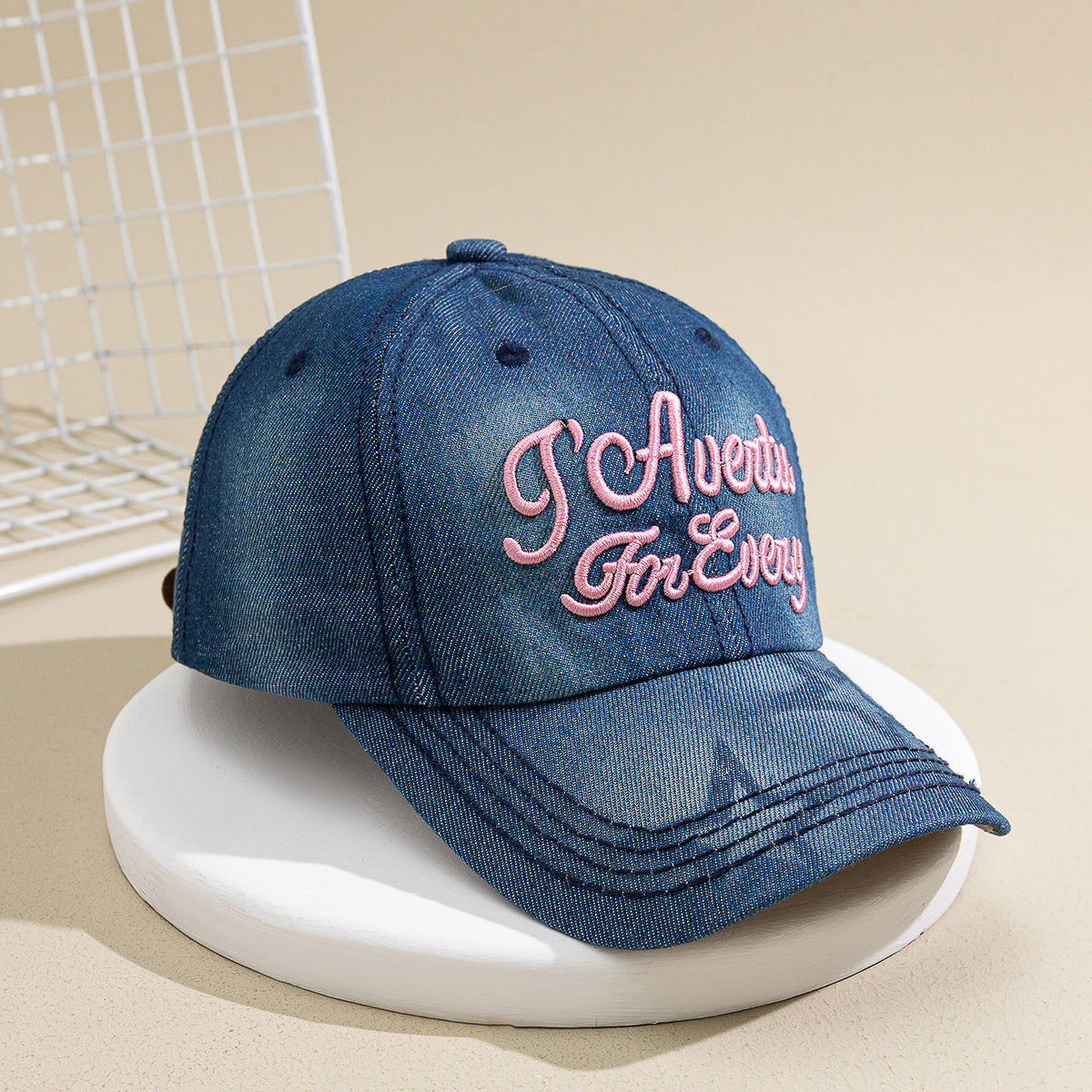 Mode Vask Fritid Solskærm Solbeskyttelse Denim Baseballkasket