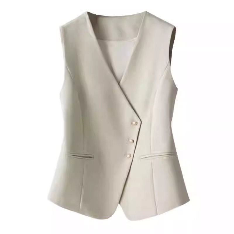 Spring And Autumn Sleeveless Coat Temperament Vest Top