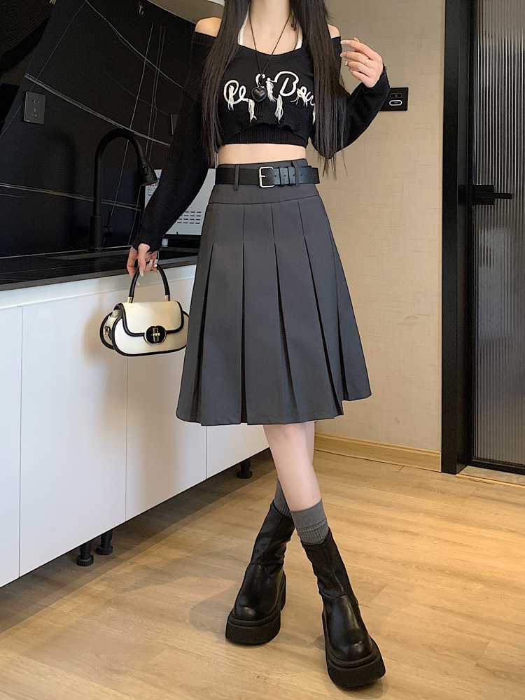 Fashion Personality Retro Pleated Skirt For Women