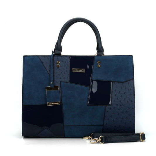 Single shoulder messenger stitching ladies bag