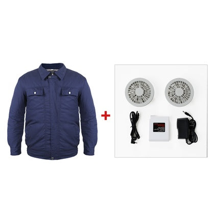 Summer refrigeration air conditioning service cooling fan clothes charging welder outdoor high temperature heatstroke site work clothes men and women