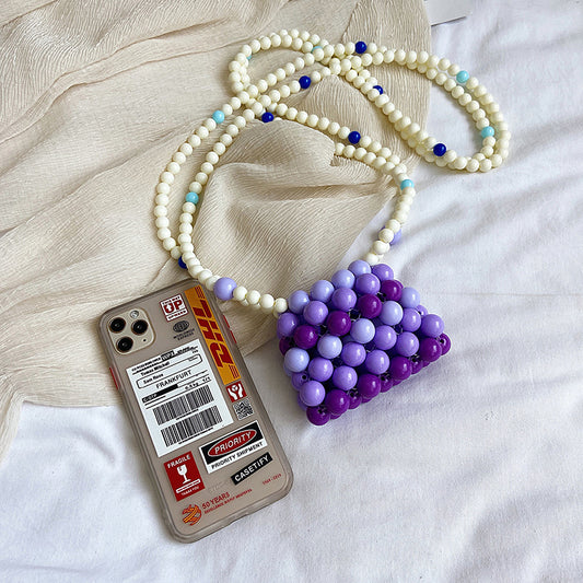 Acrylic Bag Women Retro Mini Color Beaded Bag