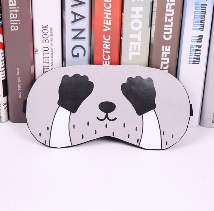 Soft Sleeping Mask Eyepatch Cat Cotton Portable Eye Mask Light Shading Creative Cartoon Travel Relax Sleeping Rest Aid MP0130