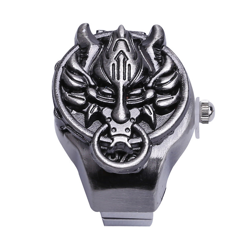 Elastic flip ring watch