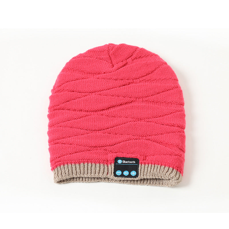 Wireless bluetooth headset cap knitting