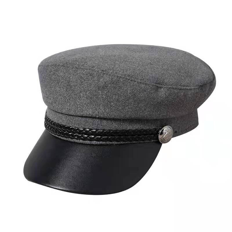 Ladies Versatile Flat Top British Wool Beret