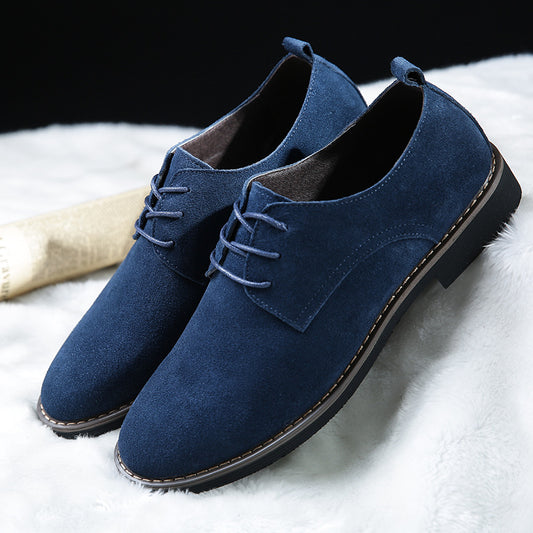 Low to help shallow mouth rubber low heel men's casual shoes