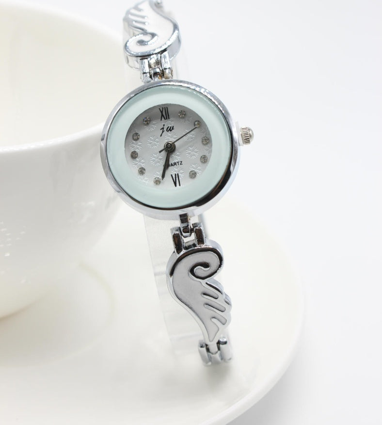 Angel Female Quartz Bracelet Ladies Student High-grade Steel Belt Watch Fashion Watch