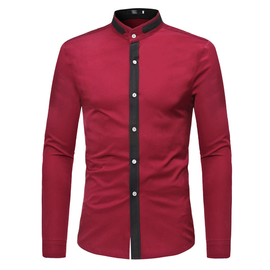 Colorblock casual long sleeves