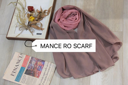Pearl dyed Chiffon Scarf