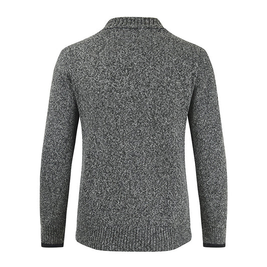 Cardigan til mænd, med knapper, lange ærmer