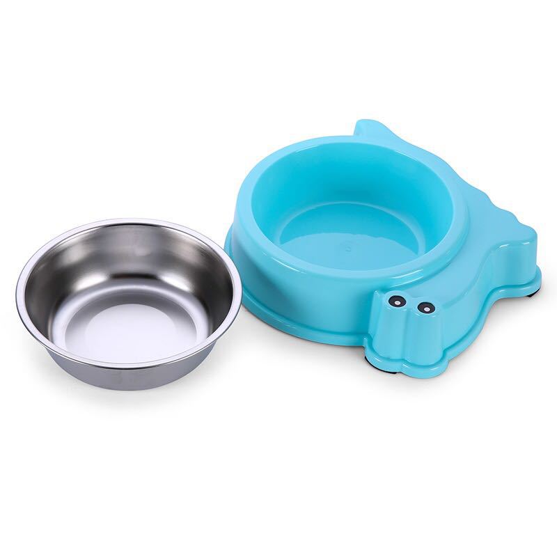 Cartoon snail Shaped Stainless Steel Pet Bowl
