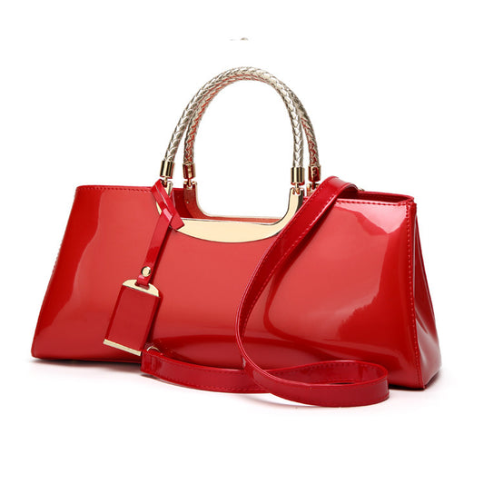 Women's patent leather bag