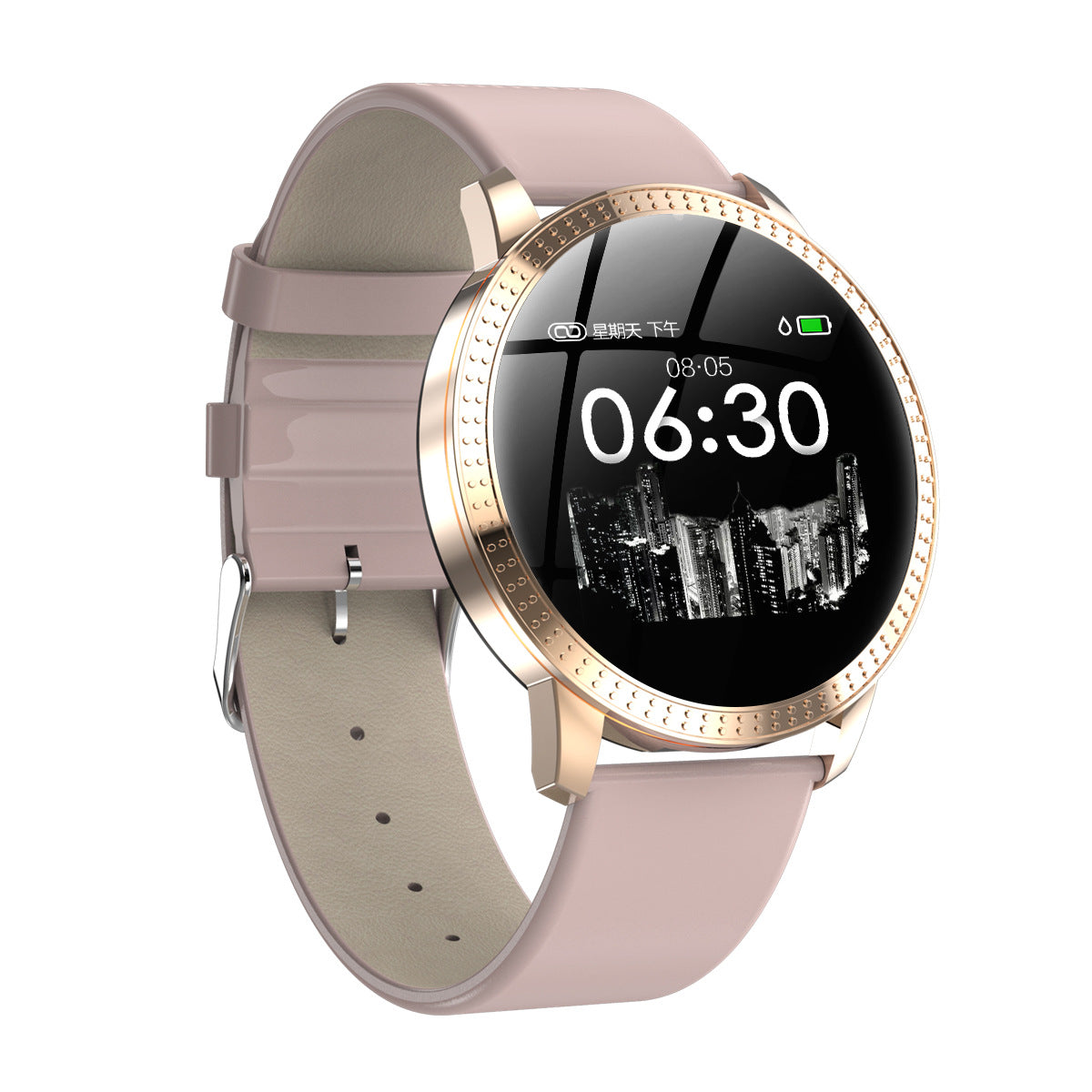 Metal round screen smart bracelet