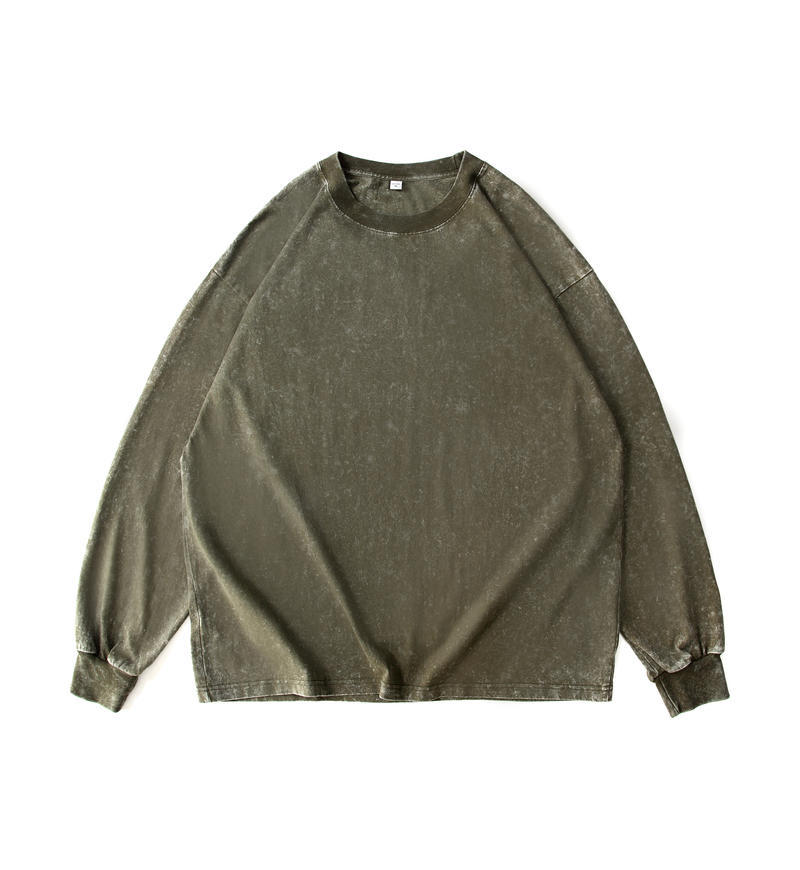 Retro Men's Long-sleeved Sweater Bottoming Shirt