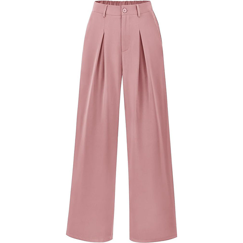 Work Commute Business Style Loose Casual Formal Wear Wide-legged Pants