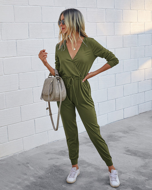 Slim Fit Slimming European And American Women's Clothing Jumpsuit