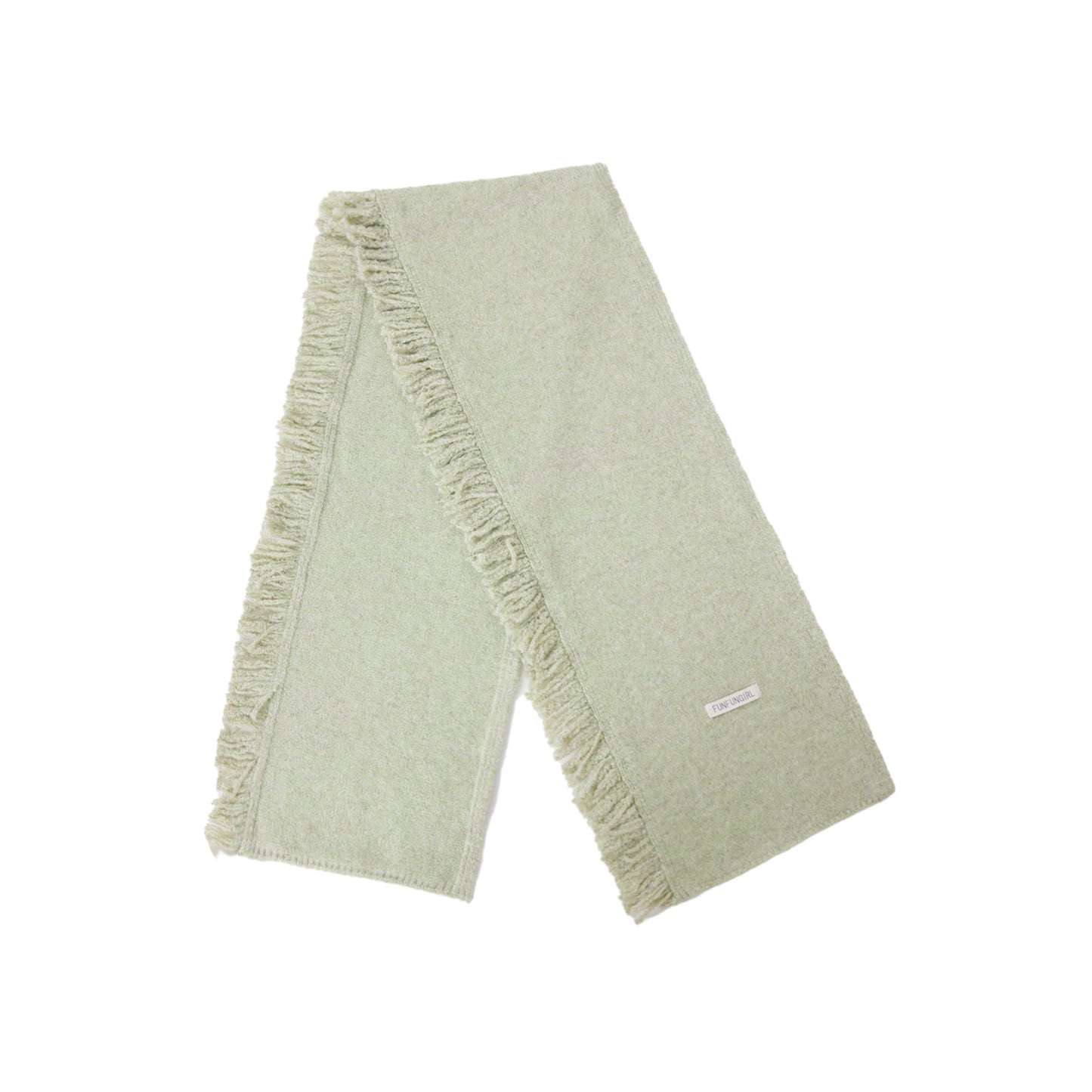 Side Fringe Wool Scarf Simple Casual Thickened Neck Warmer