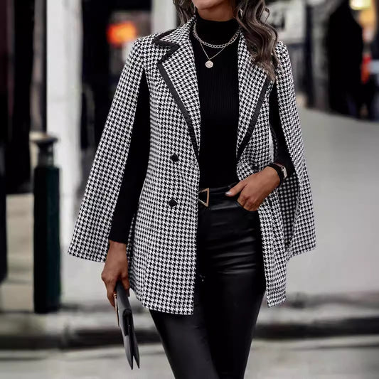 Women's Suit Jacket Split Long Sleeve Commuting Elegant