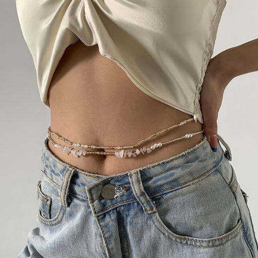 Women's Fashion Simple Beaded Waist Chain