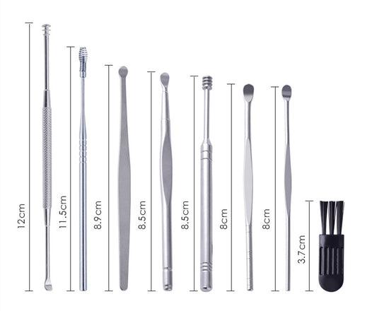 8-piece kit for earwax removal