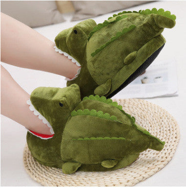 Cartoon Head Couple Home Warm Cotton Shoes