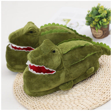 Cartoon Head Couple Home Warm Cotton Shoes