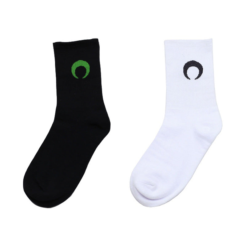 Fashion Creative Printing Skateboard Couple Socks