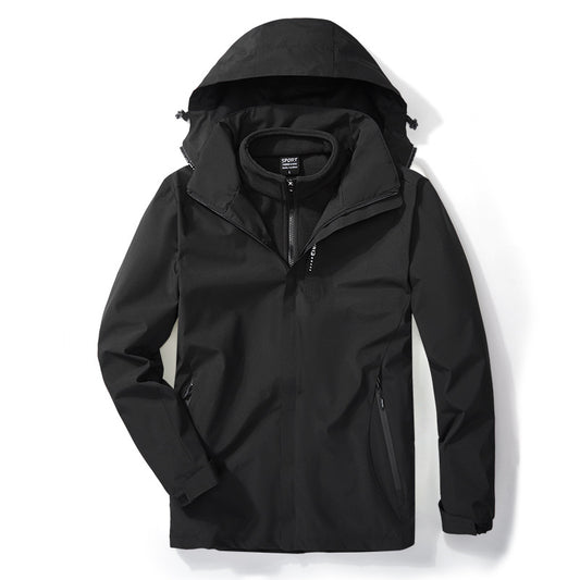 Winter Outdoor Storm Jacket 3 In 1 Removable Fleece Liner
