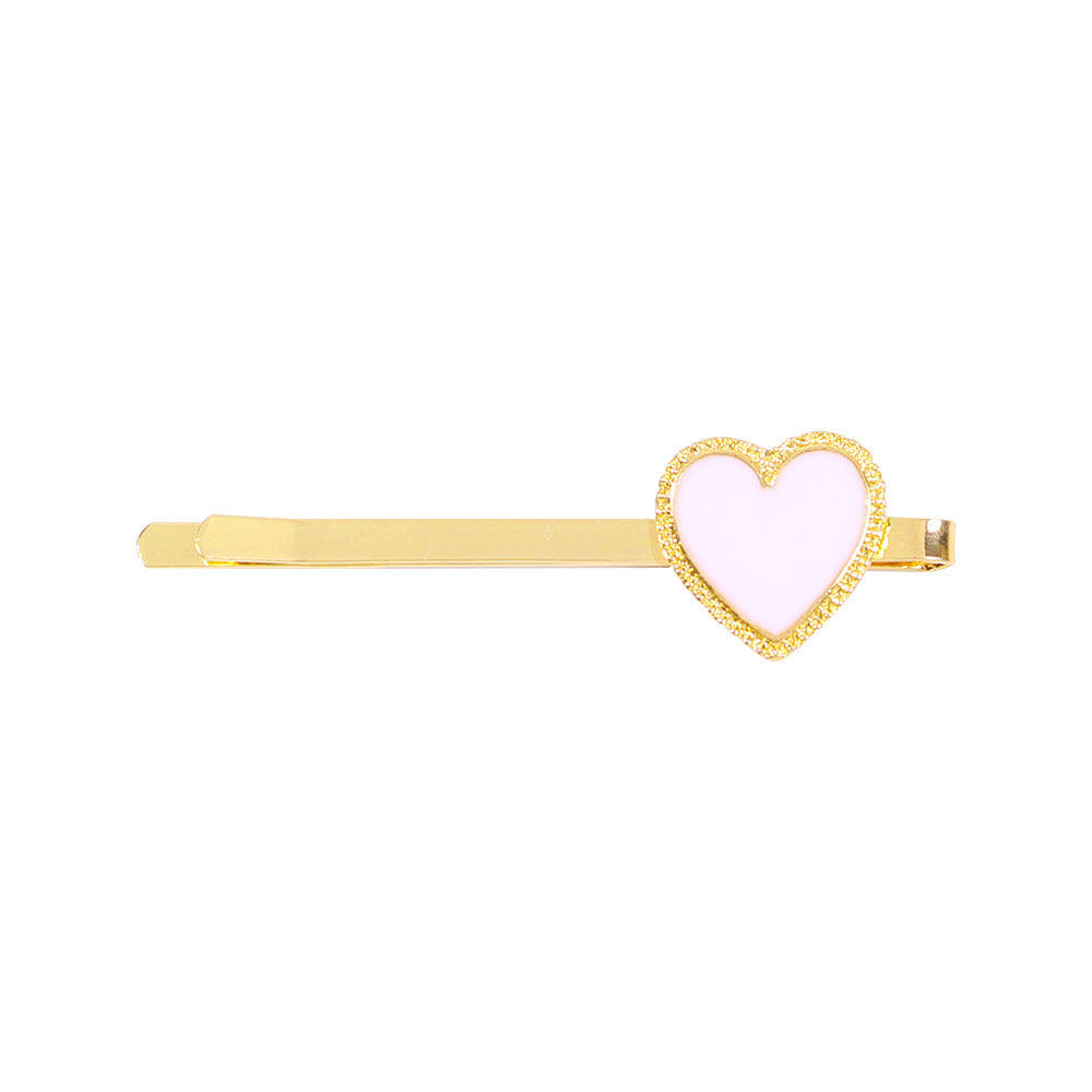 Creative Fashion Alloy Drop Oil Love Hairpin Hair Band Women