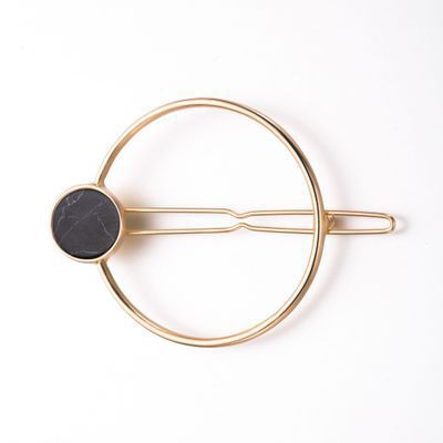 European And American Natural Women's Alloy Geometric Side Clip