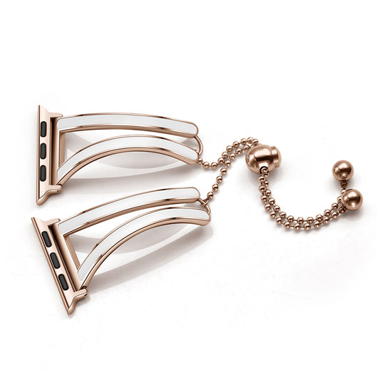 Suitable For Watch Strap Female Rose Gold Stainless Steel