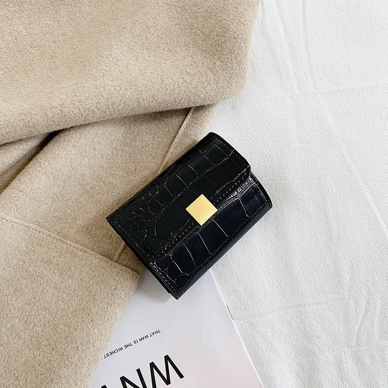 Crocodile Pattern Soft sSurface Card Holder Coin Purse