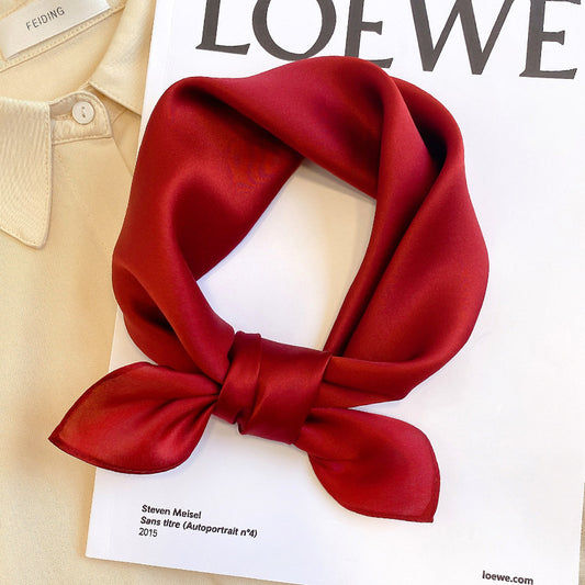 Scarf To Protect The Cervical Spine Autumn Thin Small Square Scarf Tie Hair Band