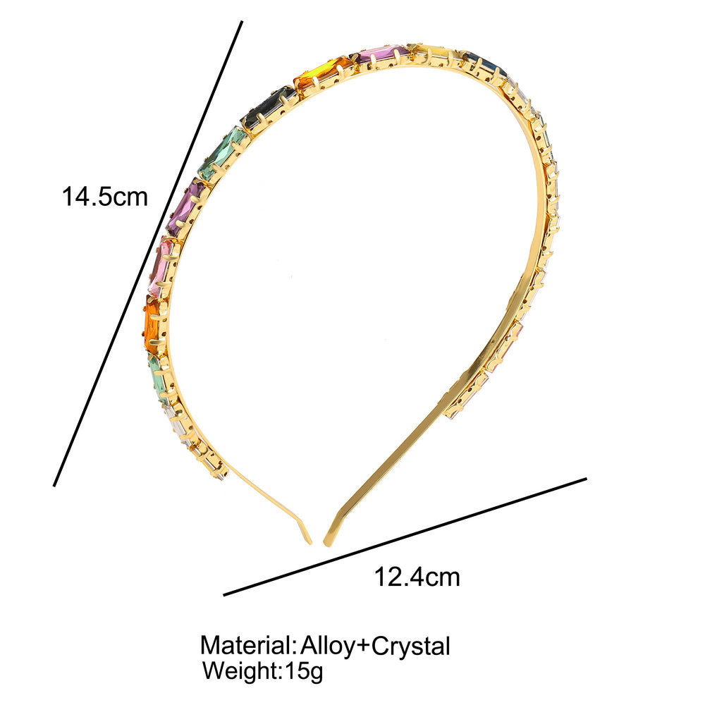 Hair Band Glass Drill All-Match Fine-Edge Temperament Hair Accessories