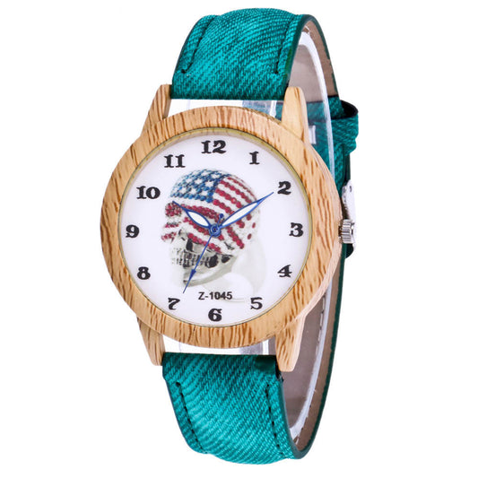 Halloween Gift Punk Skull Bone Watch