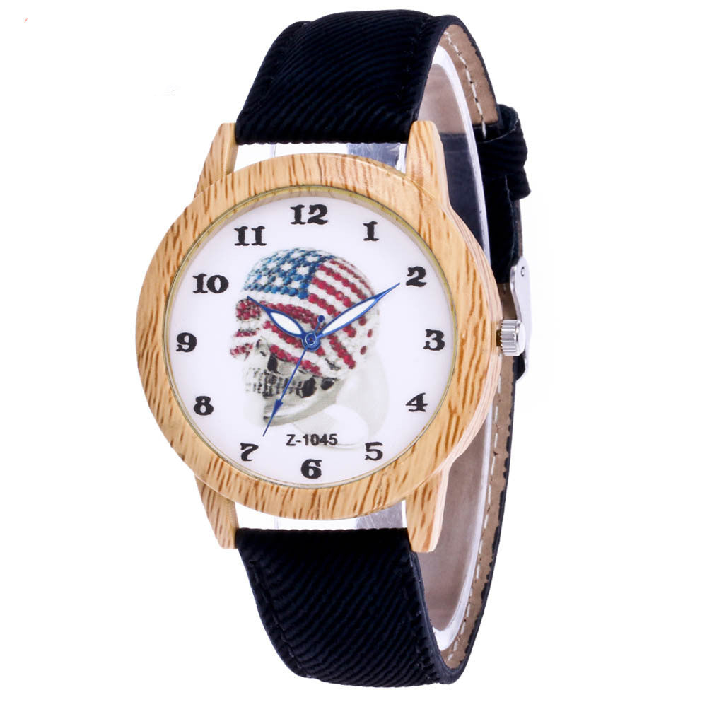 Halloween Gift Punk Skull Bone Watch