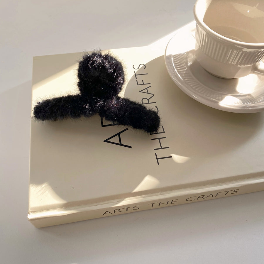 Plush Fleece Catch Clip Autumn And Winter Imitation Rabbit Hair Clip