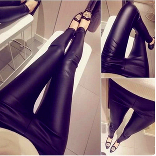 Leggings Outside Wear Slimming Ladies Elastic Waist Cropped Pants
