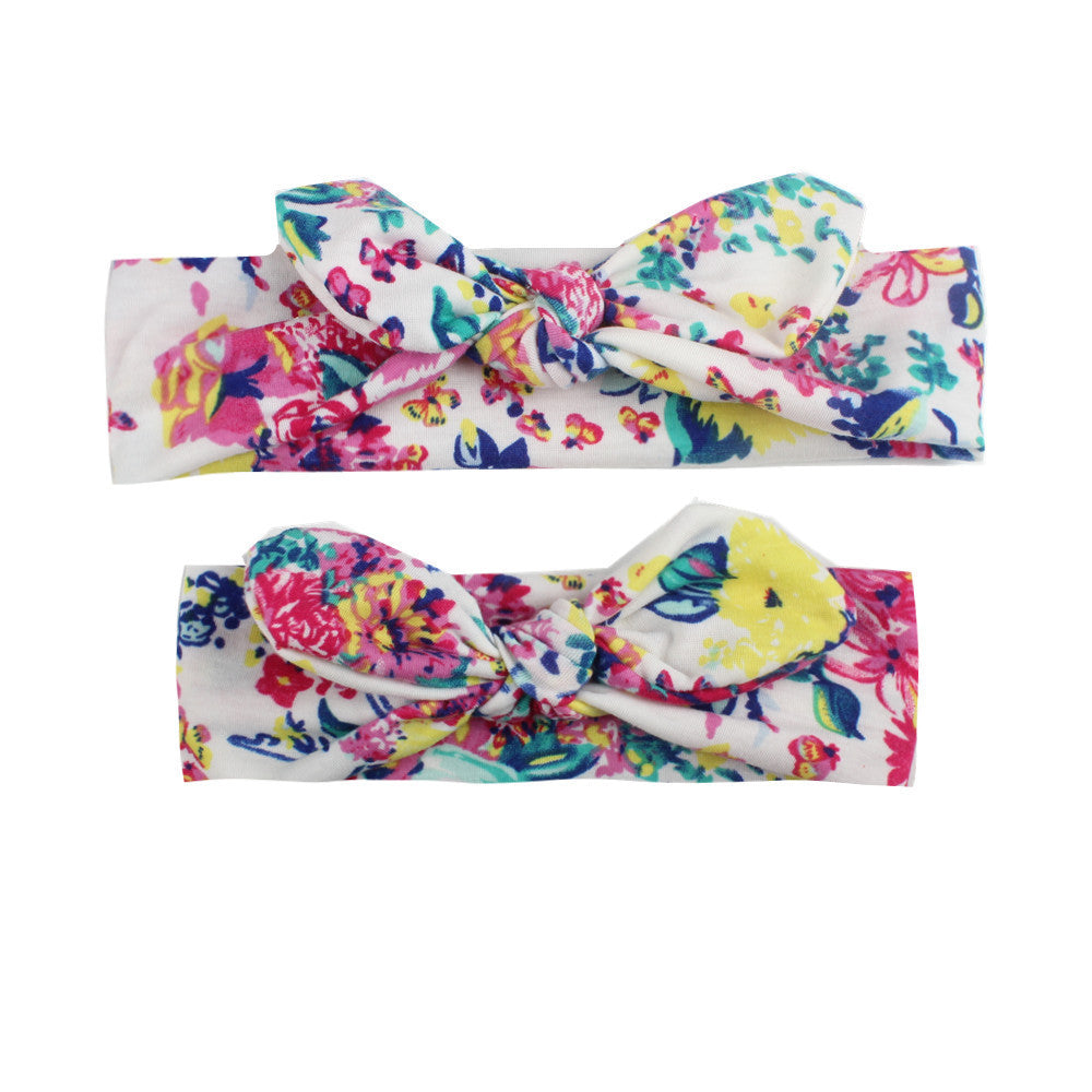 Children's Print Knotted Bunny Ears Headband