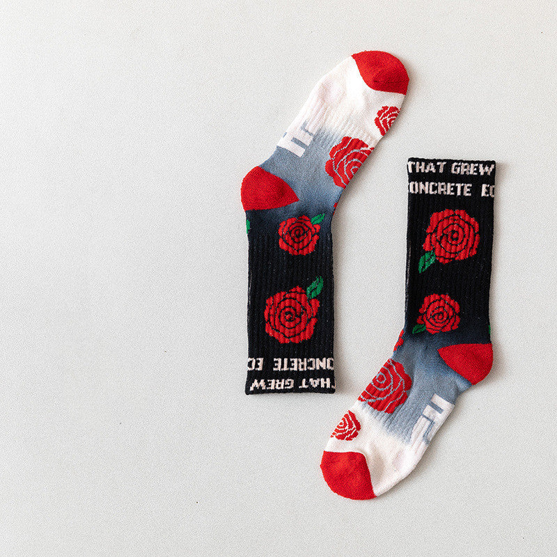 Personality Socks Couple Sports Mid-Tube Women's Socks High-Tube