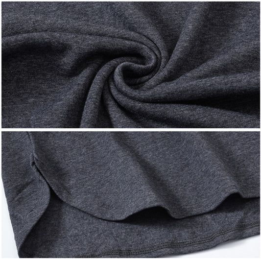 European And American High Street Solid Color Base Shirt With Arc Hem
