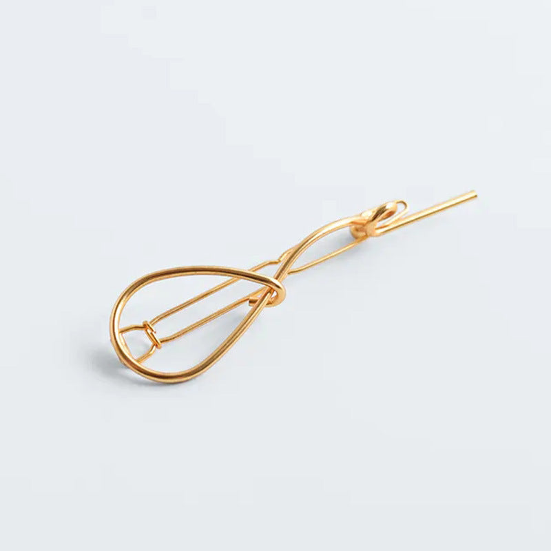 Trendy Personality Metal Pearl Hairpin Set Simple and Irregular