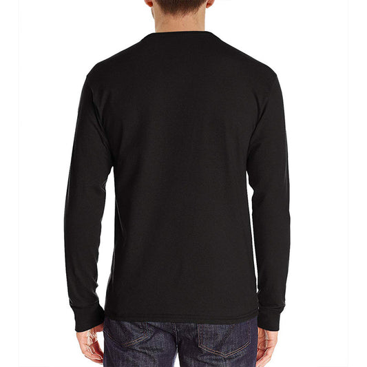 Large Size Men's European And American Long Sleeved Round Neck T Shirt