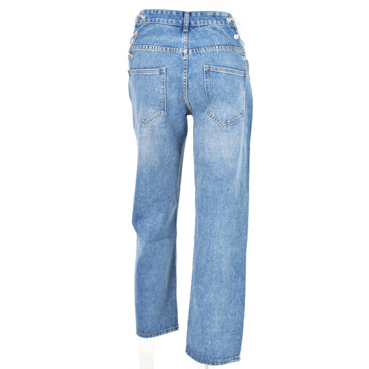 Kvinders Mode Enkle Sexede Jeans Med Høj Talje