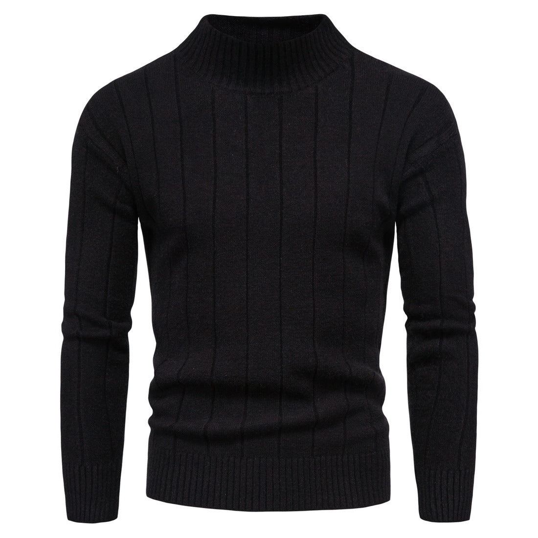 Solid Striped Men's Sweater Base
