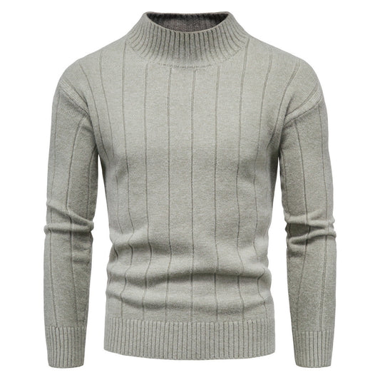 Solid Striped Men's Sweater Base