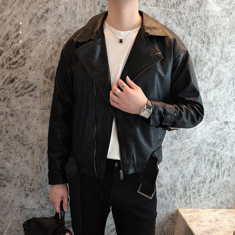 New Functional Workwear Casual Jacket Leather Jacket Fried Street Jacket