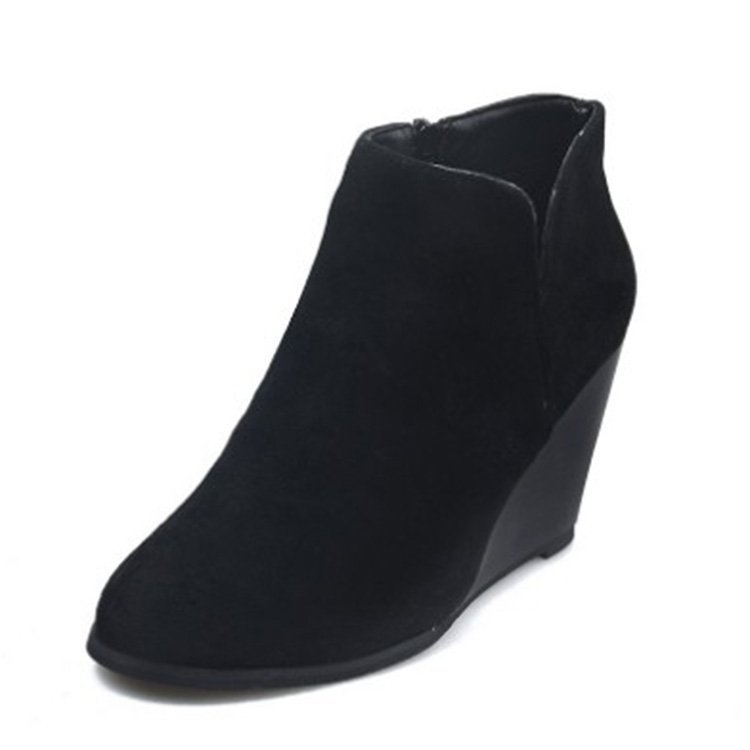 Wedge Heel Ankle Boots Hot Style Nude Boots Fashion